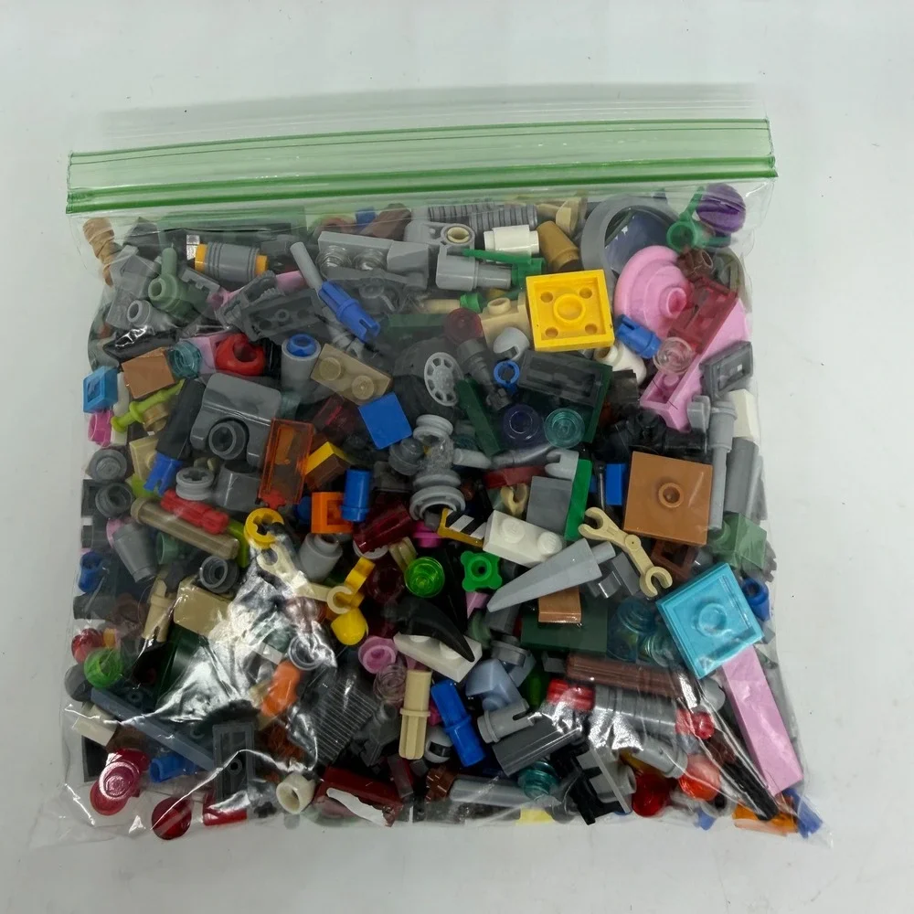 Lego Bulk Lot 1lb Assorted Small Pieces Bricks Parts Two Bags Used